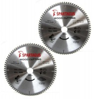 Spartacus 250 x 80T x 30mm Wood Cutting Circular Saw Blade Pack of 2