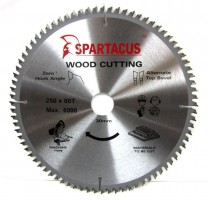 Spartacus 250 x 80T x 30mm Wood Cutting Circular Saw Blade