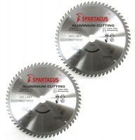 Spartacus 305 x 60T x 30mm Aluminium Cutting Circular Saw Blade Pack of 2