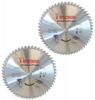 Spartacus 350 x 54T x 30mm Wood Cutting Circular Saw Blade Pack of 2
