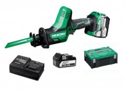 HiKOKI CR18DAJJZ 18V Cordless Reciprocating Saw (2 x Compact 5.0Ah Li-Ion batteries)