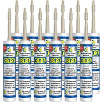 C-TEC CT1 Beige Sealant & Construction Adhesive Box Of 12 Tubes