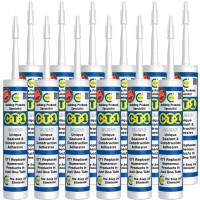 C-TEC CT1 Clear Sealant & Construction Adhesive Box Of 12 Tubes