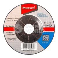 Makita D-18459 Metal Grinding Angle Grinder Disc 115mm x 22mm x 6mm