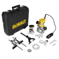 DeWalt Reconditioned D26204K 110 Volt Compact 1/4\" Collet Plunge & Fixed Base Combi Router 900W