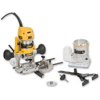 DeWalt Reconditioned D26204K 240 Volt Premium Compact 1/4\" Multi Base Plunge Router Kit