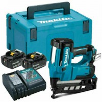 Makita DBN600RTJ 18 Volt LXT Li-Ion Cordless 16Ga Straight Finish Nailer 2 x 5.0Ah Batteries in MakPac Kitbox - DBN600RT