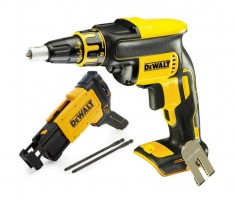 Dewalt DCF620N 18v Cordless Drywall Screwdriver Body Only & DCF6202 Collated Screw Gun Attachment