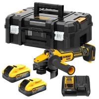 DeWalt DCG409H2T 18v XR Brushless 125mm Grinder - 2 x 5Ah Powerstack