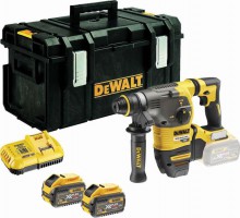 DeWalt DCH333X2 54 Volt FlexVolt Li-Ion Cordless Brushless 3-Mode SDS+ Plus Rotary Hammer Drill 2 x 9.0Ah Batteries In T