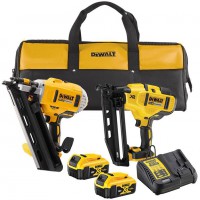 DEWALT DCK2046P2 Nail Gun Twin Nailer Kit 18V 2 x 5.0Ah Li-ion