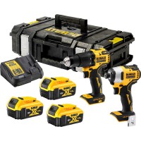 DeWalt Reconditioned 18v Compact Twin Kit With 3x  5ah Batteries