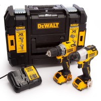 DeWalt DCK2110L2T 12 Volt XR Li-Ion Cordless Brushless Sub-Compact Twin Pack 2 x 3.0Ah Batteries