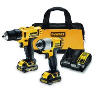 DeWalt Reconditioned DCK211C2 10.8 Volt XR Li-Ion Cordless Combi Drill & Impact Driver Twinpack w/ 2 x 1.3Ah Batteries