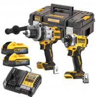 Dewalt Reconditioned DCK2200H2T 18V XR Brushless Power Tool Kit, 2x 5.0Ah Powerstack Batteries, Charger & Case
