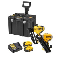 DeWalt Reconditoned DCK264P2T-GB 18V XR Brushless Nailer Twin Kit (DCN692/DCN660) 2 x 5.0Ah Batteries in TSTAK Mobile St