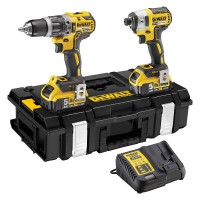 DeWalt DCK266P2 18 Volt XR Li-Ion Cordless Brushless Combi Drill & Impact Driver Twin Pack 2 x 5.0Ah Batteries