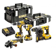 Dewalt Reconditioned DCK422P3 Cordless 18V 4 Piece Kit (3 x 5.0Ah Batteries)