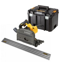 DeWalt DCS520NT 54V FlexVolt Cordless 165mm Plunge Saw Body Only in TSTAK with DWS5022 1.5m Guide Rail