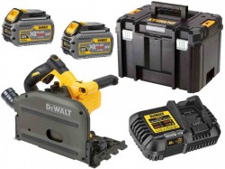 DeWalt DCS520T2 54 Volt FlexVolt Li-Ion Cordless Brushless 165mm Plunge Saw 2 x 6.0 AH Batteries