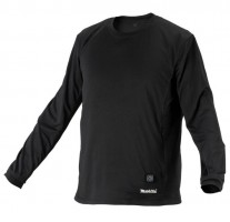Makita DCX200C 18v LXT Cordless Heated Base Layer Shirt Black Size Small