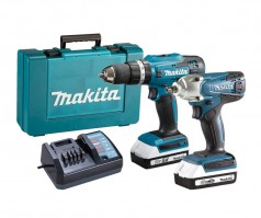Makita 18v Cordless Li-ion Combi Hammer Drill & Impact Driver Twin Pack DK18922A