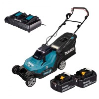 Makita DLM432PT2 Twin 18V LXT Cordless 430mm Lawnmower with 2x 5Ah Battery and Charger