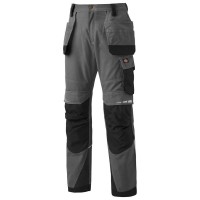 Dickies DP1005 Pro Holster Knee Pad Work Trousers - Grey/Black - 36R