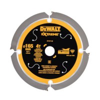 DeWalt 165mm x 20mm 4T Extreme PCD Fibre Cement Circular Saw Blade - DT1471-QZ