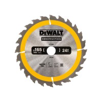 DeWalt DT1934 Construction Circular Saw Blade 165mm x 20mm x 24T