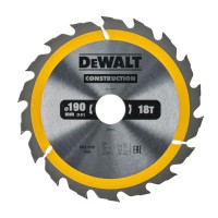 DeWalt 190mm x 30mm 18T Construction Circular Saw Blade - DT1943-QZ