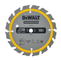 DeWalt 136mm x 10mm 16T Construction Circular Saw Blade - DT1946-QZ