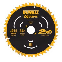 DeWalt 210mm x 30mm 24T TCT Extreme Circular Saw Blade - DT20432-QZ