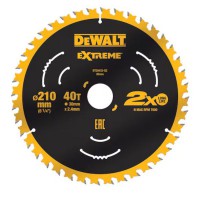 DeWalt 210mm x 30mm 40T TCT Extreme Circular Saw Blade - DT20433-QZ