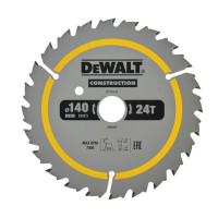 DeWalt 140mm x 20mm 24T TCT Construction Circular Saw Blade - DT20434-QZ
