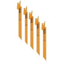 DeWalt DT2351 Pack of 5 152mm Bi-Metal Reciprocating Saw Blades