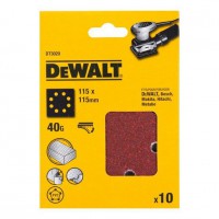 DeWalt DT3020 Pack of 10 1/4 Sheet Velcro Sanding Sheets 115mm 40g