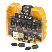 DeWalt DT70556T Pack of 25 Extreme Impact Torsion PZ2 Pozi Screwdriver Bits in Tic Tac Case