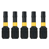 DeWalt DT7382T Pack Of Five T25 x 25mm Impact Torsion Screwdriver Bits