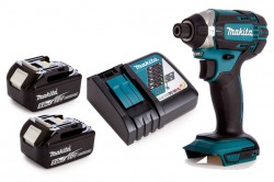 Makita DTD152Z 18 Volt LXT Li-Ion Cordless Impact Driver Body Only + 2 Batteries