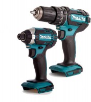 Makita DTD152Z 18 Volt LXT Li-Ion Cordless Impact Driver Body Only + DHP482 Cordless Combi Hammer Drill Driver