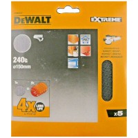 DeWalt DTM3127 Mesh Sanding Discs 150mm 240G Pack of 5 - DTM3127-EXDSP