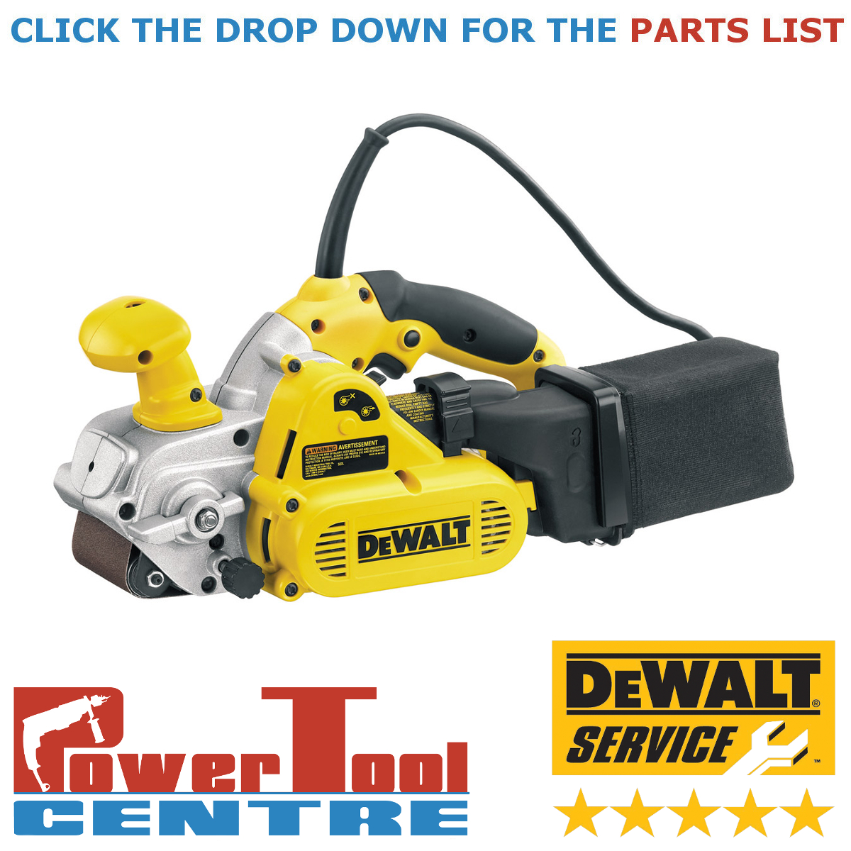 DeWalt Genuine Spare Parts DW433 Belt Sander Type 1 eBay