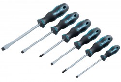 MAKITA E-10506 SLOTTED & PHILLIPS SCREWDRIVER SET X6 PCS