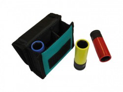 Makita E-12354 Wheel Nuts Deep Socket Set 3 pcs 1/2\" Square Drive Colour Coded + Pouch
