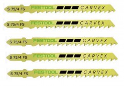 Festool 486549 S 75 /4 FS 75mm Wood Cutting Jigsaw Blade (Pack of 5)