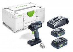 Festool 576484 TID 18 HPC 4,0 I-Plus 18 Volt Li-Ion Cordless Brushless Impact Driver 2 x 4.0Ah Batteries