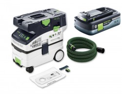 Festool 577067 Cordless mobile Dust Extractor CTMC MIDI I-Basic + 4ah Battery