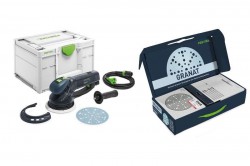 Festool 578182 Geared Eccentric Sander RO150FEQ GB 240V With Granat Abrasives Starter Set - FES578182