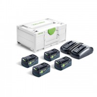 Festool 578682 Energy Set SYS 18V 4x HP5,0Ah TCL6DUO GB